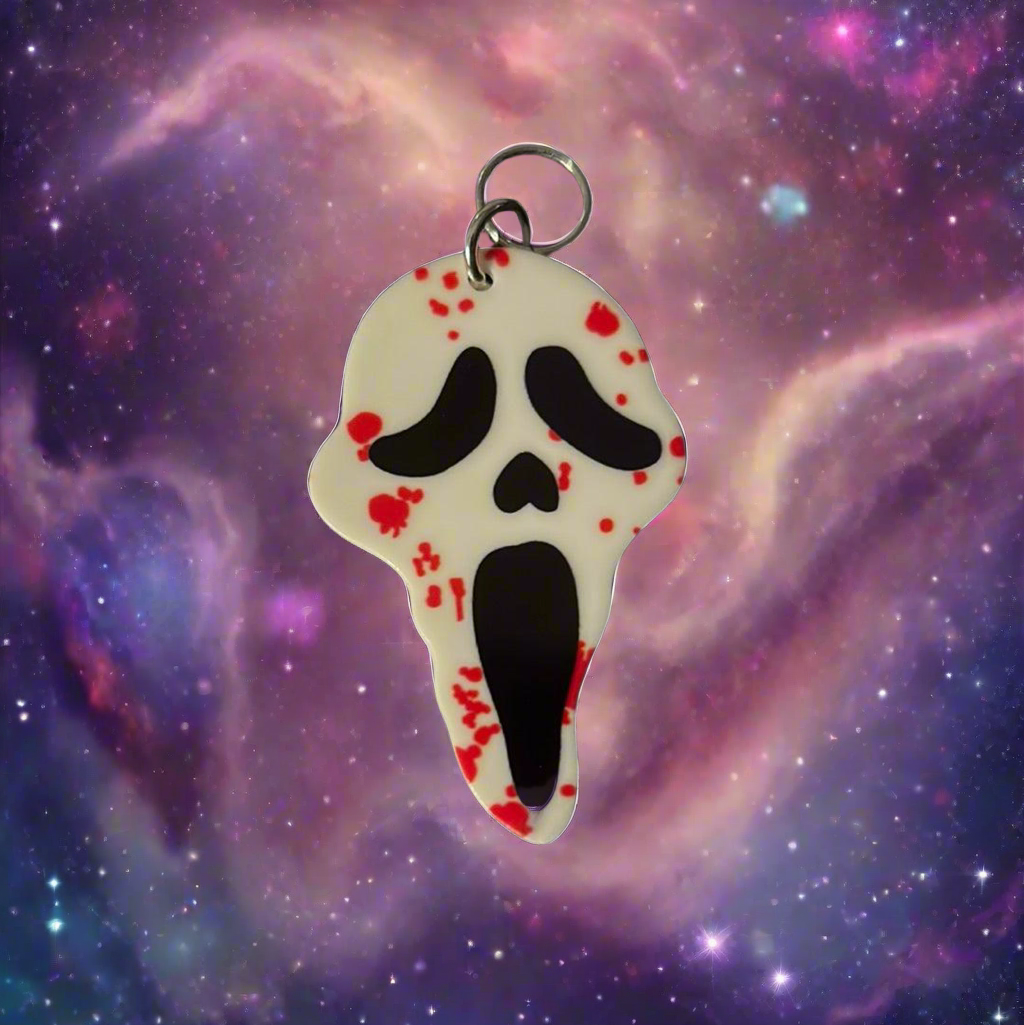 Bloody Ghost Face Charm