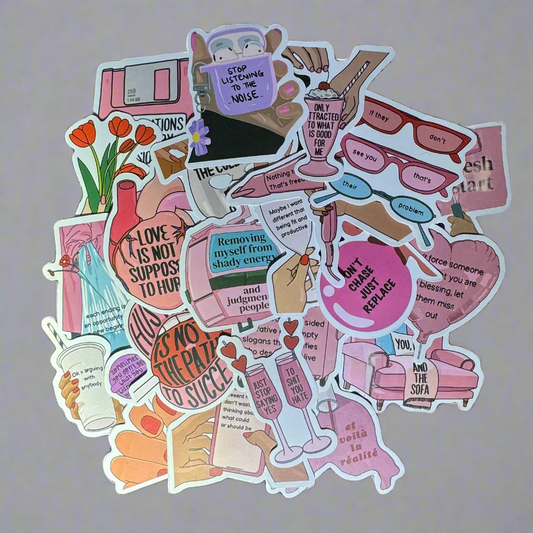 Something Pink & Kinda Girly Stickers