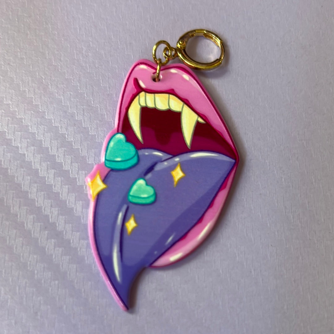 Demon Lips Charm - Pandoras Lox Dread Shop
