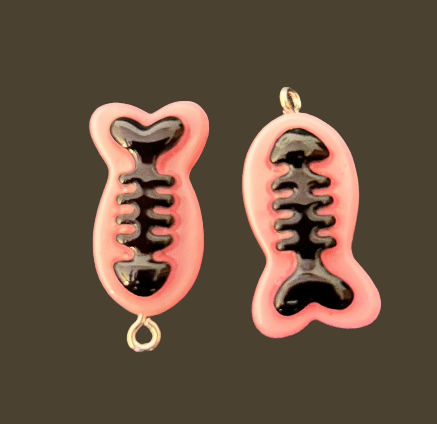 Fish Bone Charm - Pandoras Lox Dread Shop