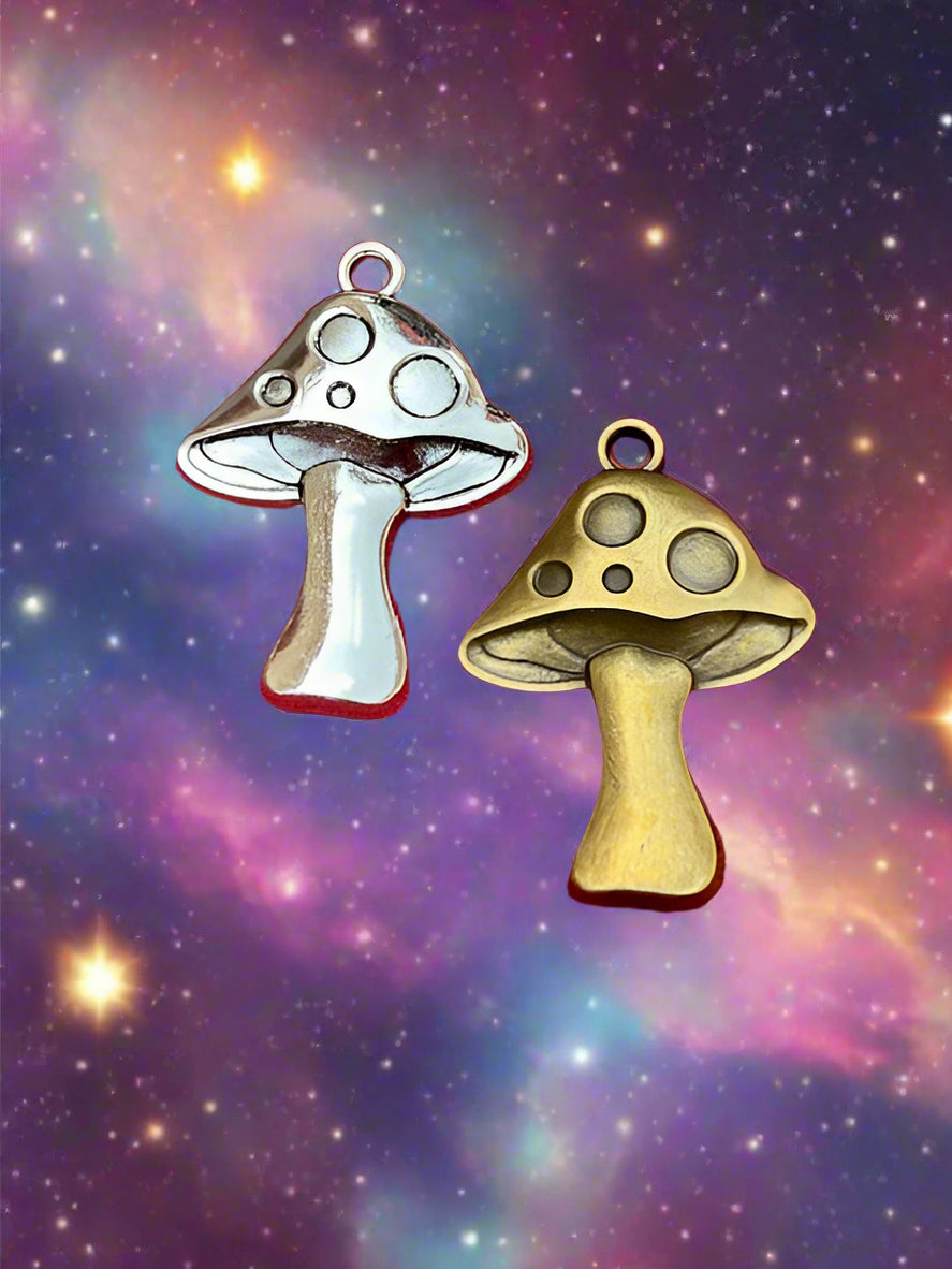 Mushroom Metal Charm