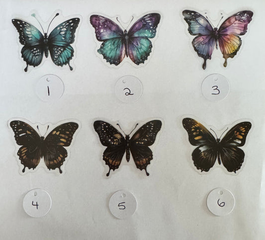 Transparent Butterfly Sticker