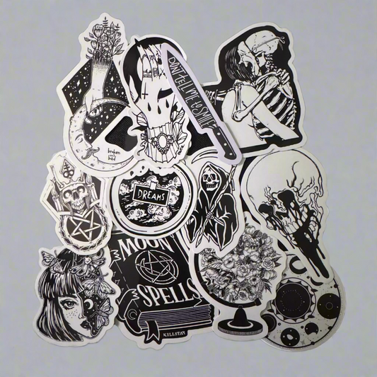 Black & White Alternative Stickers