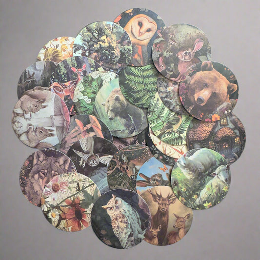 Rustic Nature Inspired Stickers