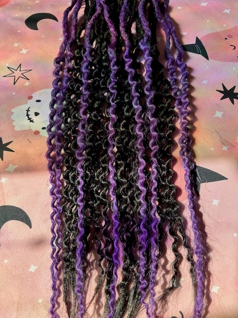 Black & Purple Dreadlocks