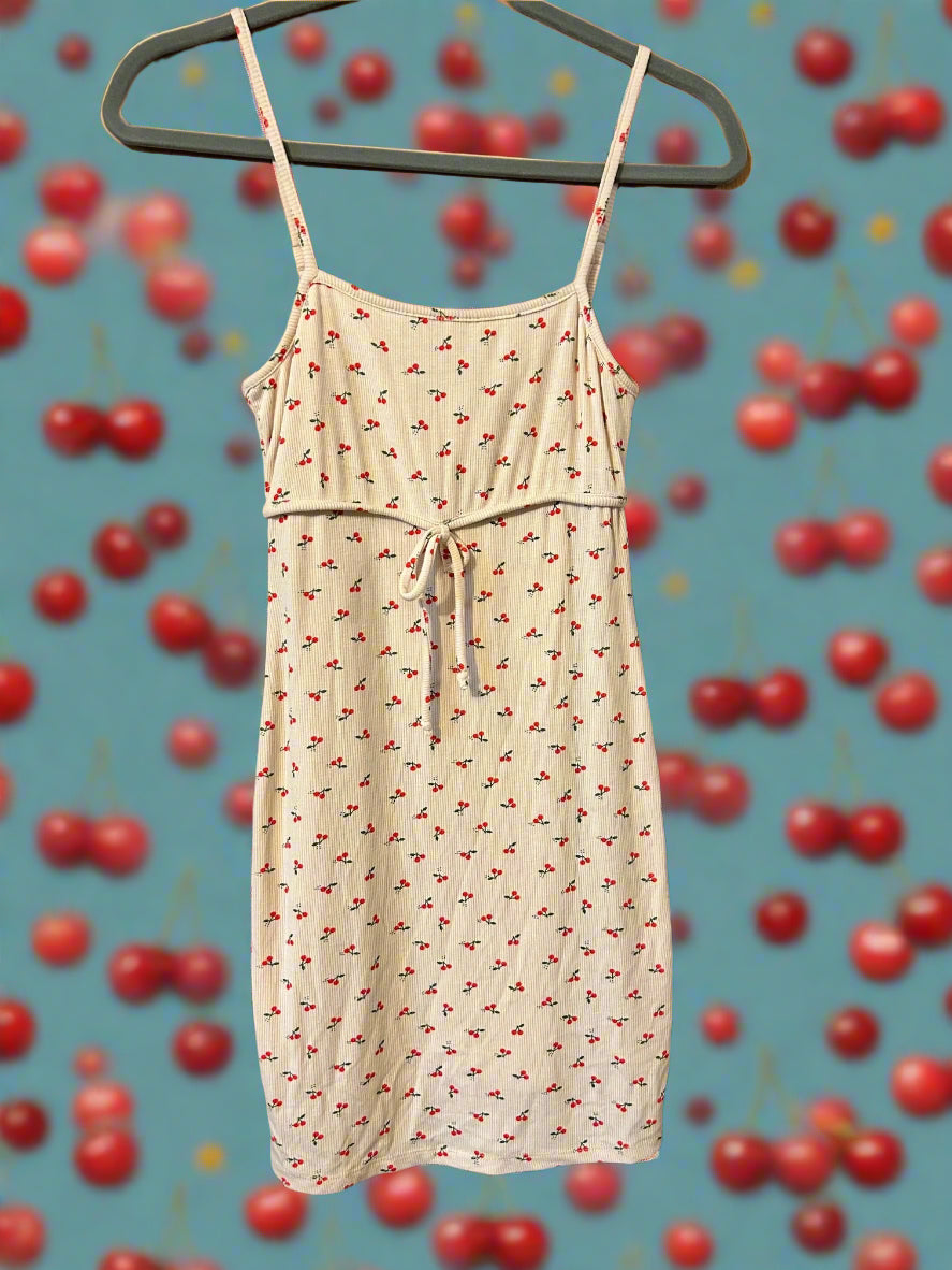 Cherry Spaghetti Strap Dress