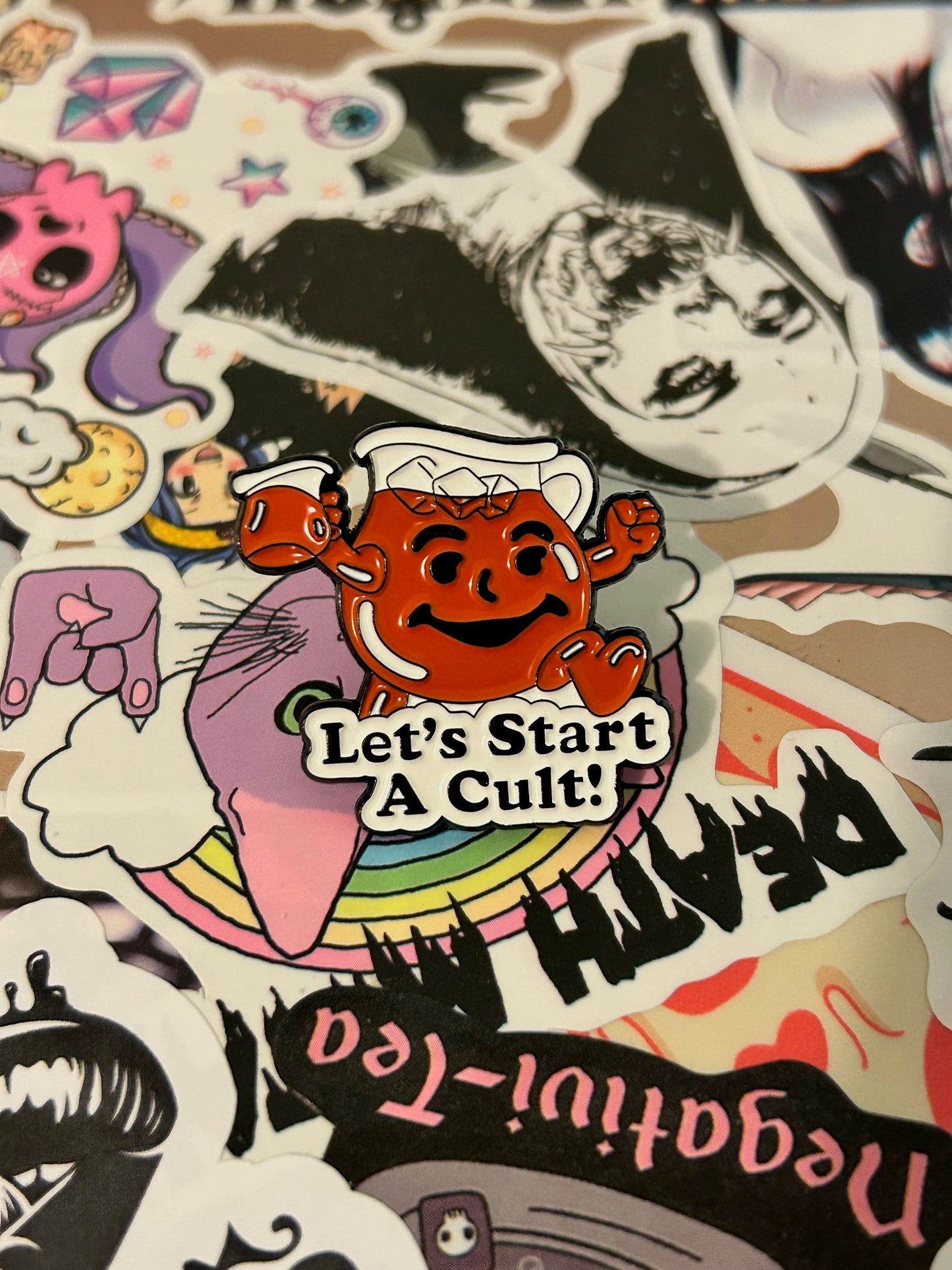 Let's Start A Cult Pin