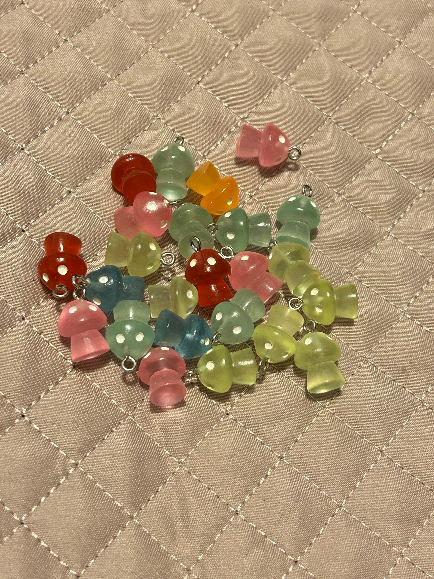 Glowing Mushroom Charms