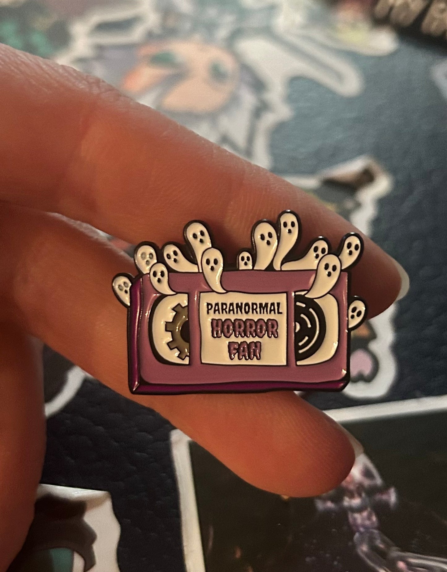 Horror Movie Lover Pin