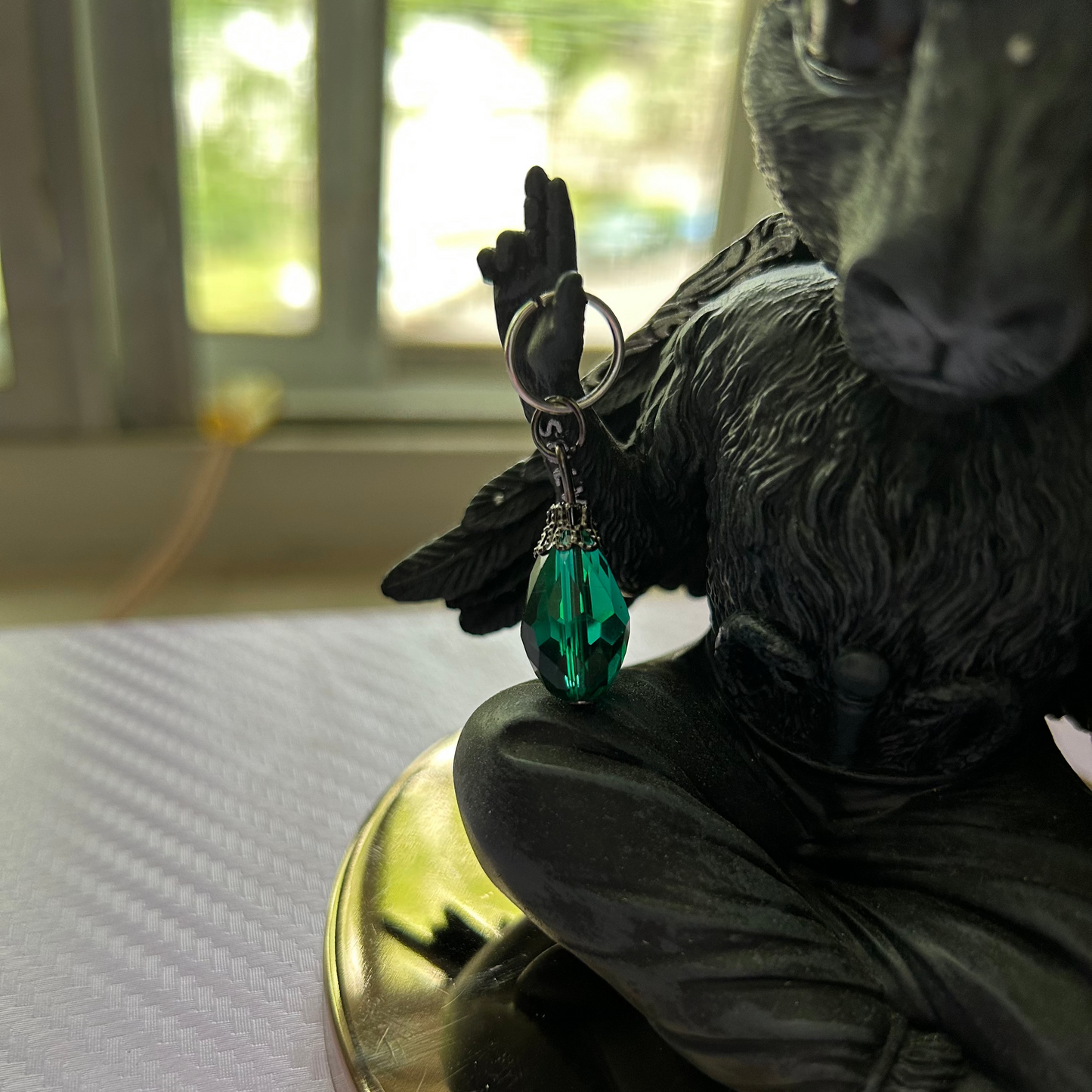 Green Dangle Charm - Pandoras Lox Dread Shop