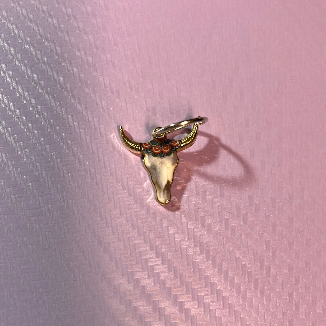 Cow Skull Charm - Pandoras Lox Dread Shop