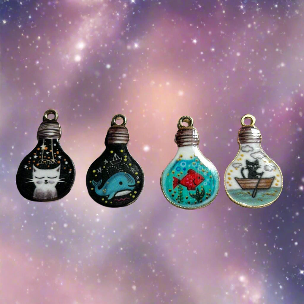 Lightbulb Charm - Pandoras Lox Dread Shop