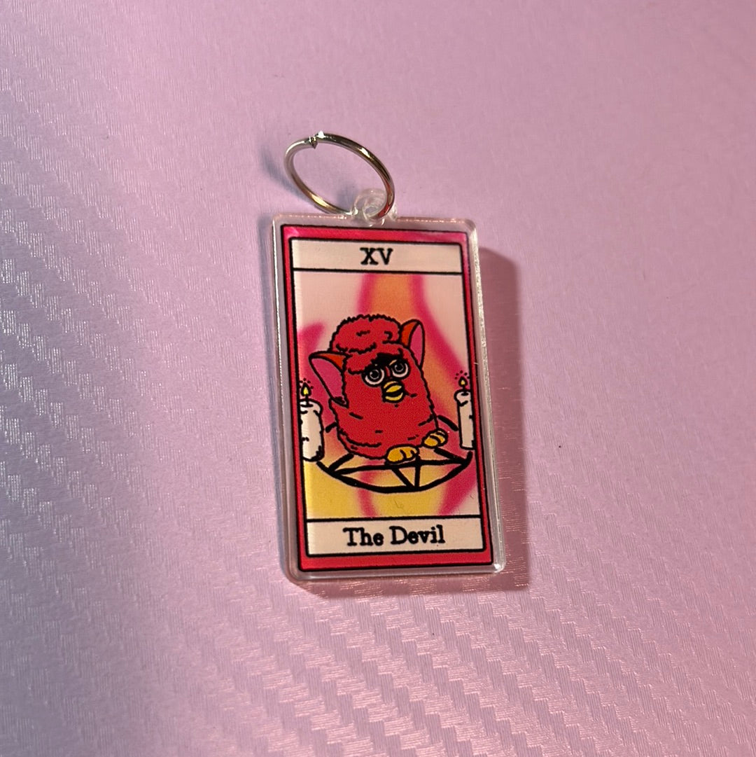 The Devil Tarot Charm - Pandoras Lox Dread Shop