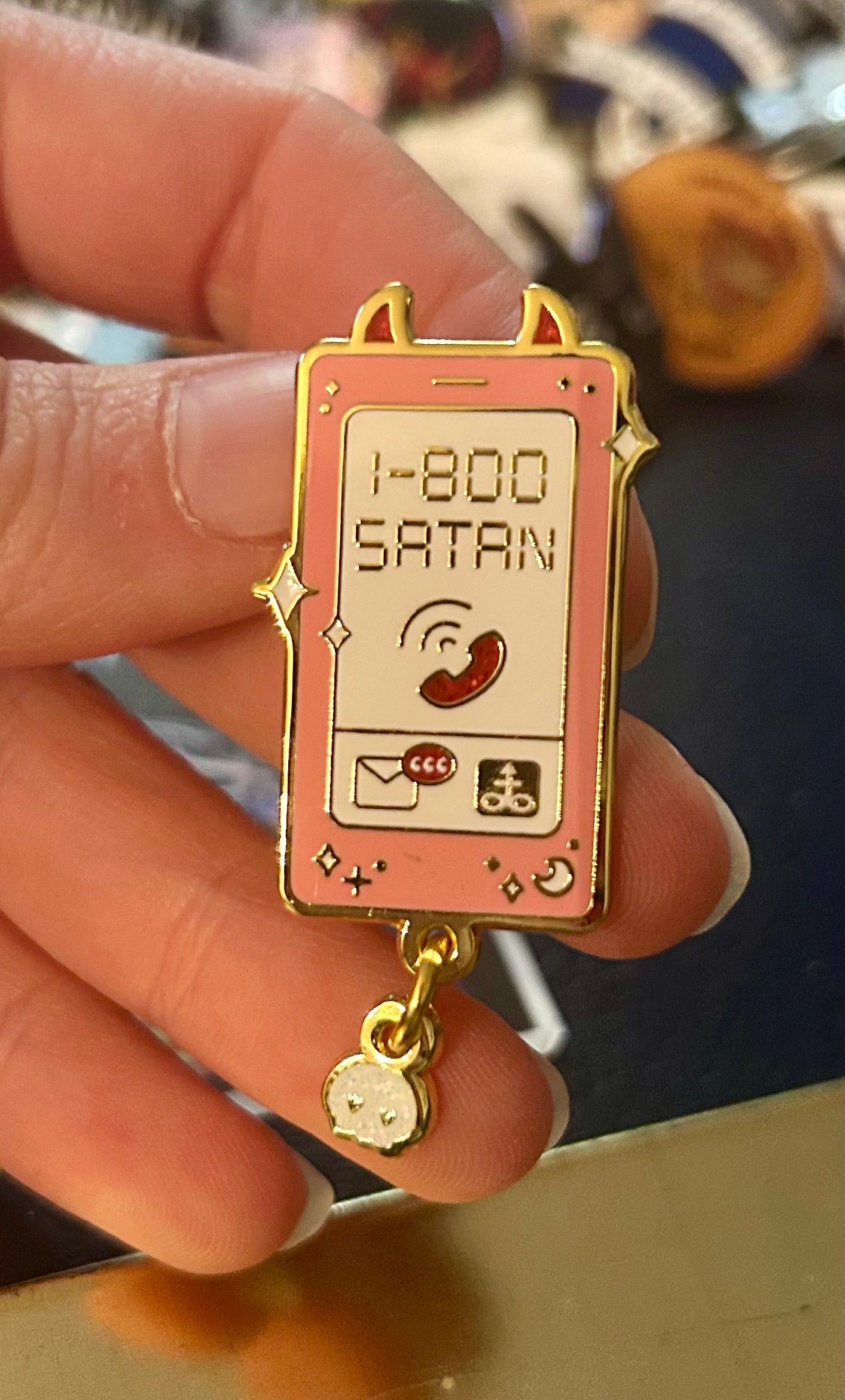 1-800-SATAN Pin