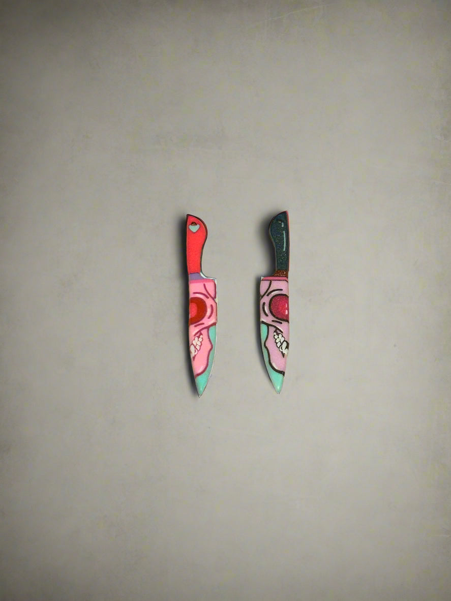 Skull Knife Dreadlock Charm