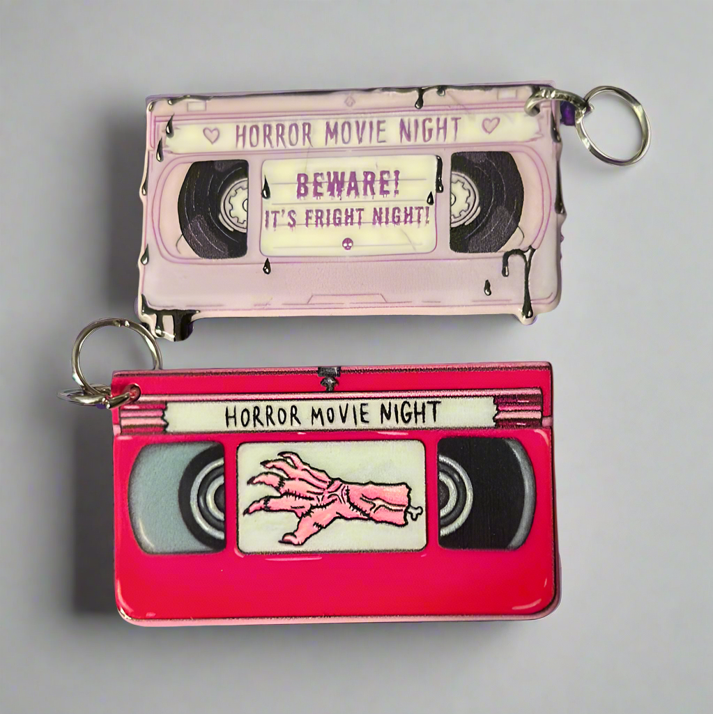 Horror Movie Night Keychain