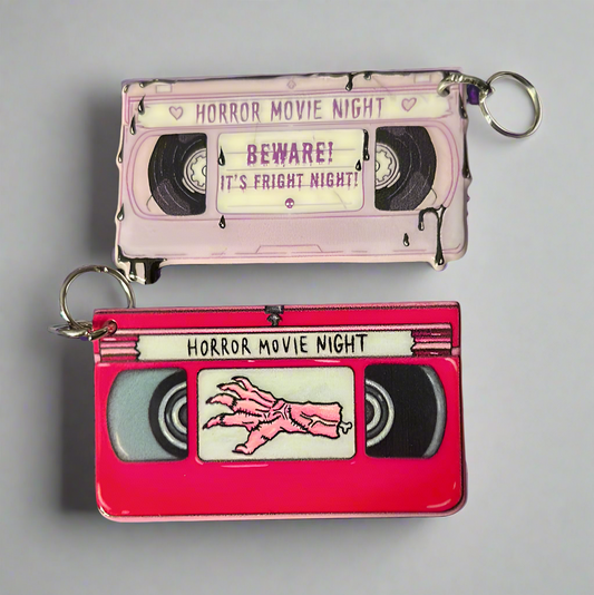 Horror Movie Night Keychain