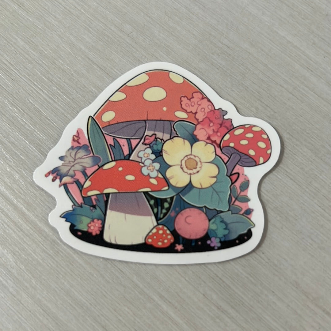 Mushroom Sticker - Pandoras Lox Dread Shop