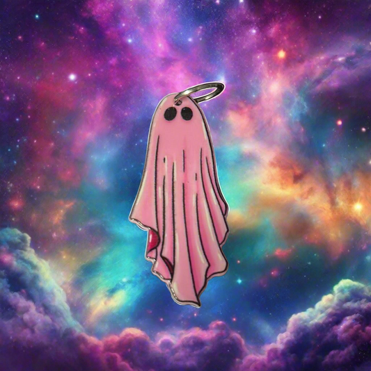 Pink Ghost Charm