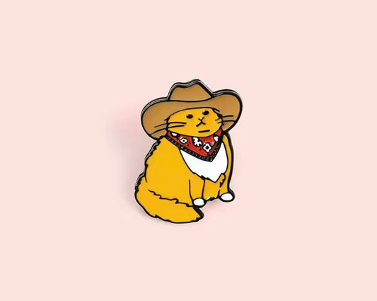 Meowdy Cat Pin - Pandoras Lox Dread Shop