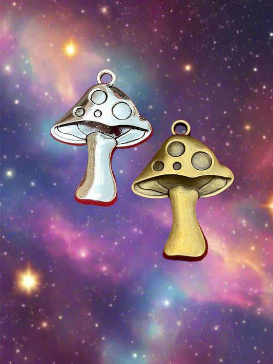 Mushroom Metal Charm
