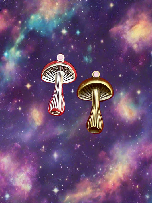 Mushroom Metal Charm