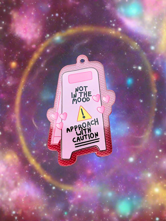Caution Not in the Mood Charm