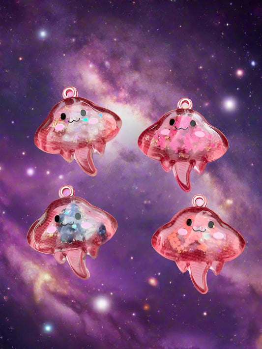 Cute Transparent Manta Ray Charm