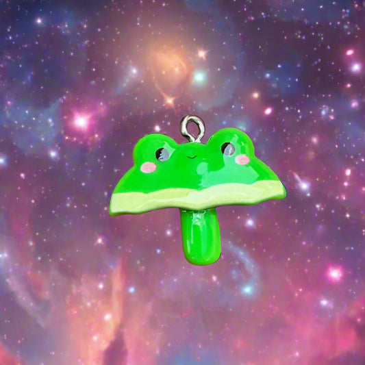 Umbrella Frog Charm