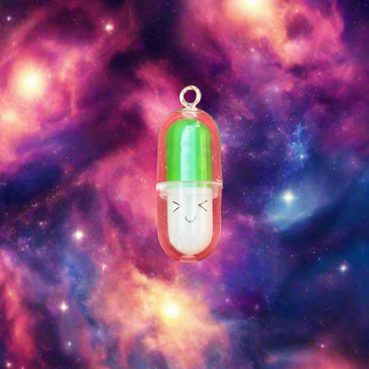 Smiling Face Capsule Charm