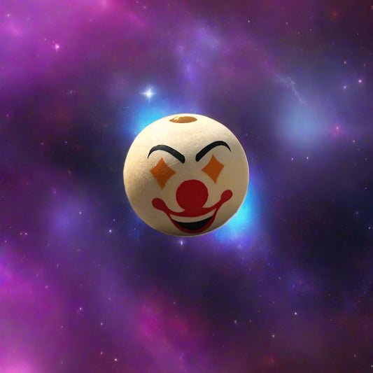 Wooden Clown Bead