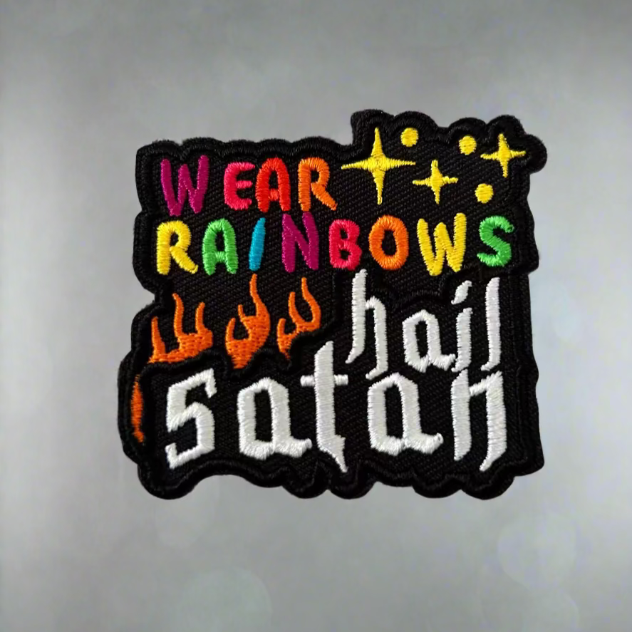 Wear Rainbows & Hail Satan Patch