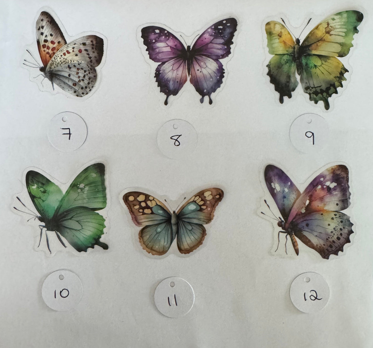 Transparent Butterfly Sticker