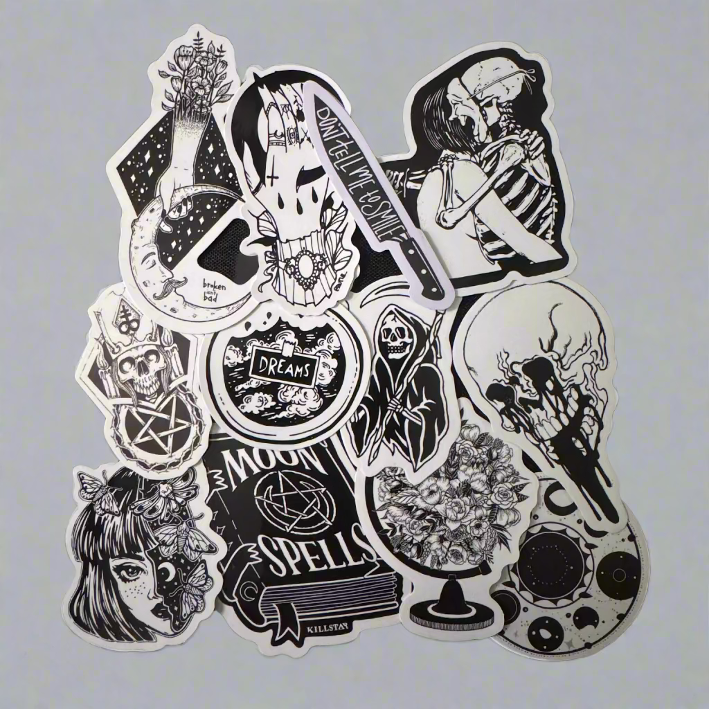 Black & White Alternative Stickers
