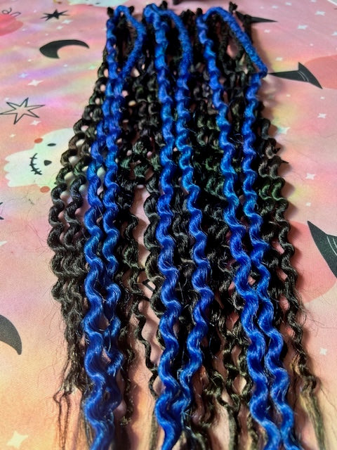 Black & Blue Dreadlocks