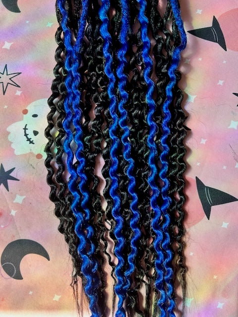 Black & Blue Dreadlocks