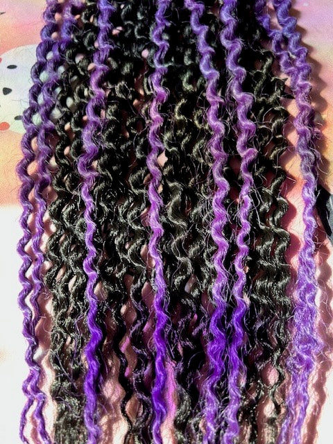 Black & Purple Dreadlocks
