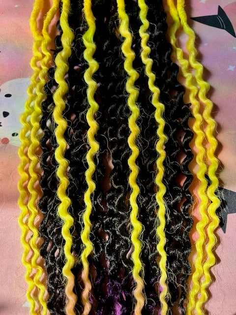 Black & Yellow Dreadlocks