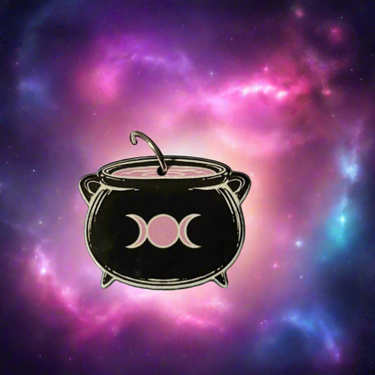 Three Moon Cauldron Charm
