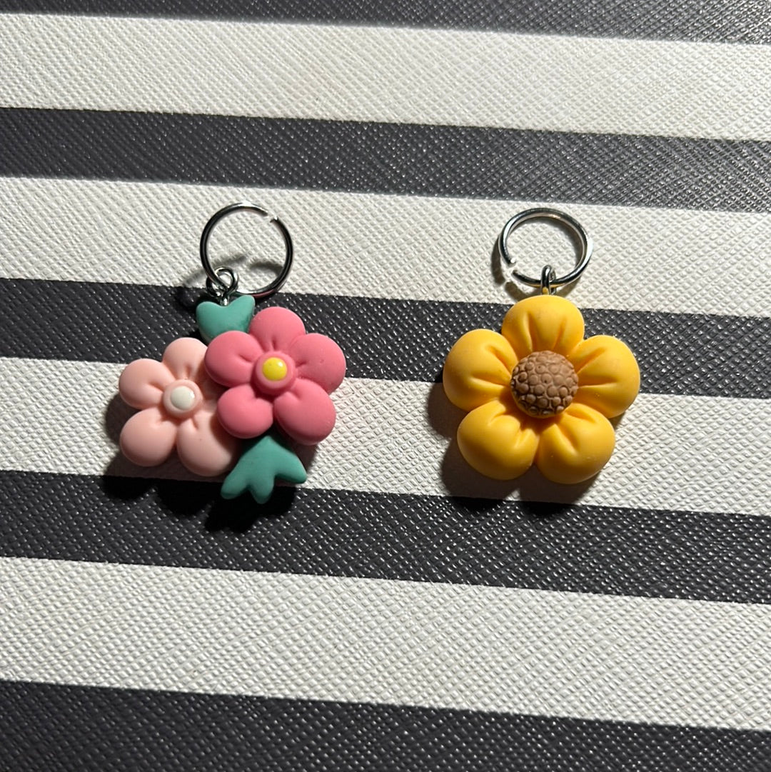 Flower Charm - Pandoras Lox Dread Shop