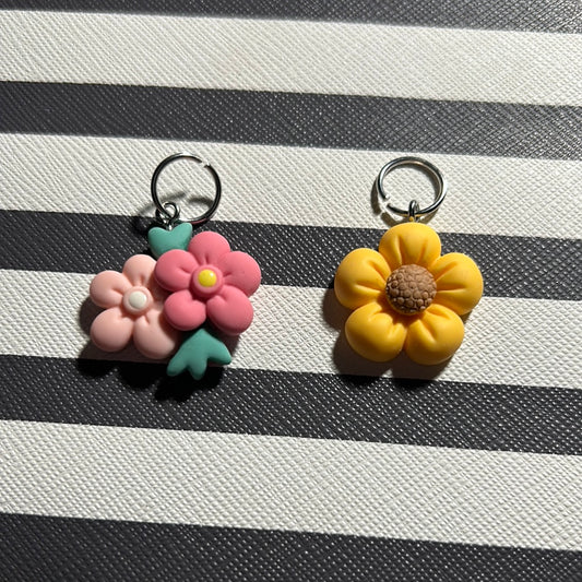 Flower Charm - Pandoras Lox Dread Shop