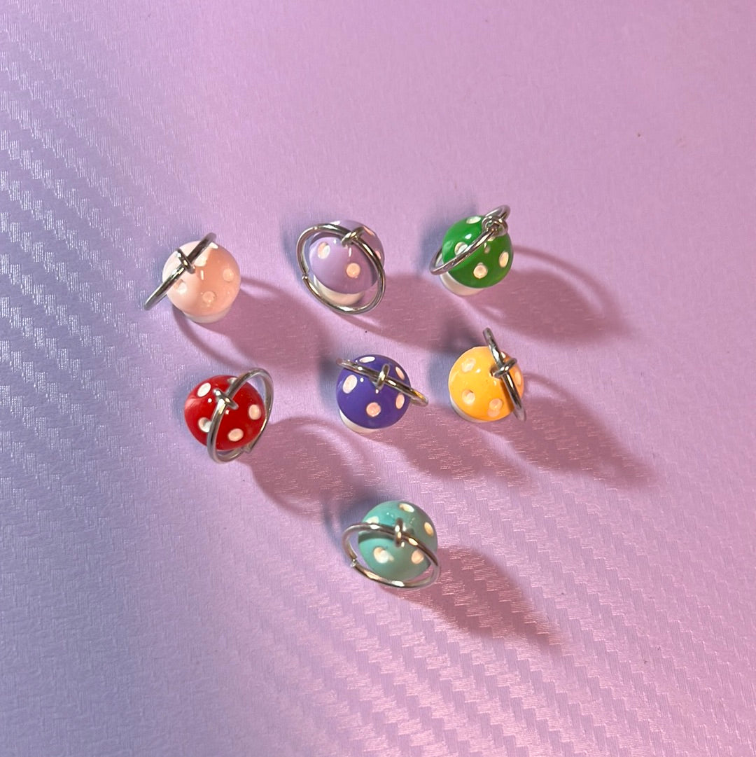 Mushroom Charm - Pandoras Lox Dread Shop