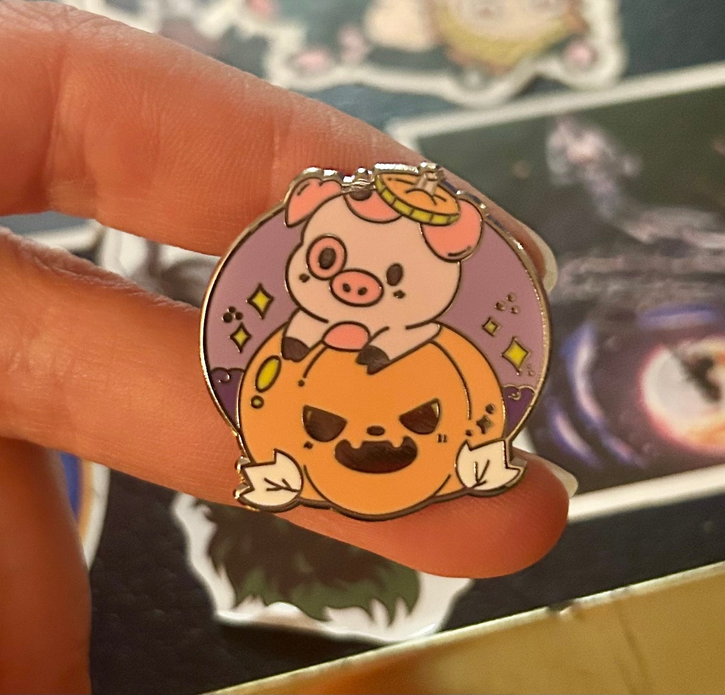 Cute Pumpkin Pig Pin